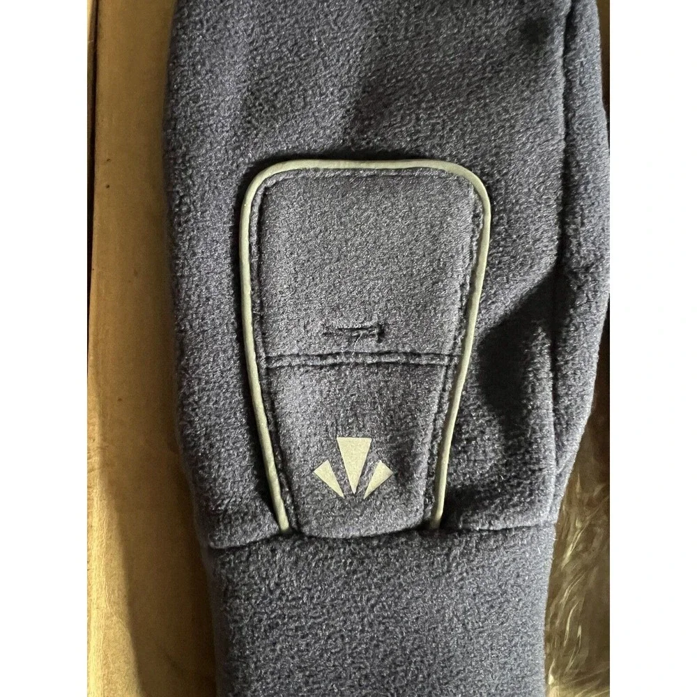 runLites‎ Mittens Navy Blue Running Fleece Gloves size Large with battery